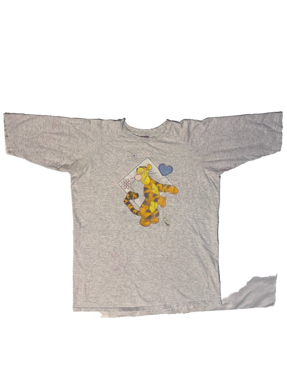 Vintage Disney Winnie The Pooh Tigger Oversized Sleeping Shirt Pajama Top